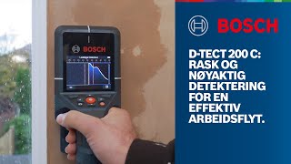 Bosch Professional D-tect 200 C: Rask og nøyaktig detektering for en effektiv arbeidsflyt