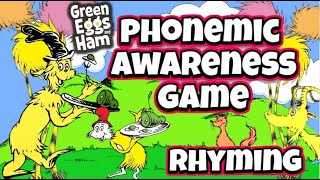 🍳Green Eggs and Ham Rhyming Game 🍳 | Brain Break | Phonemic Awareness | GoNoodle