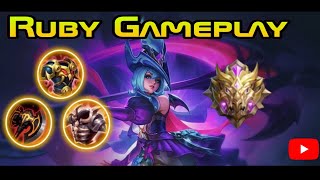 Ruby Gameplay 💜🩵 Soul Reaper Skin. insane lifesteal build 😁👀