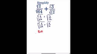 Division of Surds fifth root