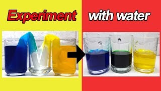 AMIZING EXPERIMENT // Experiment for kids // Two glasses of water and napkins