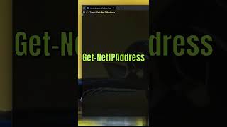 Did you know you can find your computer’s IP address with PowerShell  #powershell #sysadmin #shorts