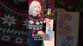 Christmas Crafts | Decoupage Gift Box | Advent Calendar Day 8 #shorts  #christmascrafts  #christmas