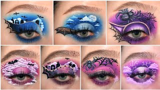 The Last Minute Halloween Makeup Tutorial 🦇 Quick & Easy Halloween Eye Makeup Look 🦇Halloween Ideas