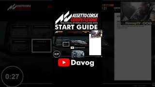 ACC Start Guide • Assetto Corsa Competizione | #shorts