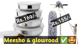 தேடி தேடி குறைந்த விலையில் நான் வாங்கிய பொருட்கள்🤩 #meesho #glowroad #onlineshopping #youtube