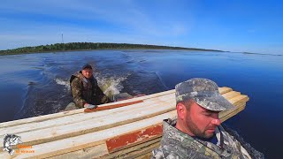 Начало стройки Таёжной избы/Приехал на помощь к Устаичу.