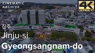 경상남도 진주시 남강, 진주시청, 경상대학교 의과대학 인근 5K 고화질 드론으로 둘러보기 / 5K Drone at Jinju-si, Gyeongsangnam-do