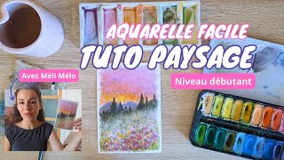 Tuto aquarelle: paysage simple de montagne (spécial débutant) #aquarelle #tutoaquarelle #watercolor