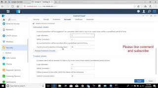 Enable Firewall DDoS Protection and Account protection Synology | DDoS Attack Protection on Synology