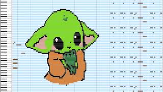 What Cute Sound Suits Baby Yoda in Midi Art?