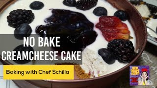 Super Easy No Bake Creamcheese Cake | Schilla's Easy Recipes