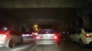 DRIVING AT NIGHT AFTER THE FLOOD 🌊: MASHHAD CITY TOUR. ENGHELAB ,THE FLOODED BRIDGE.