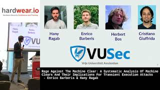 Hardwear.io NL 2021 : An Analysis Of Machine Clears For Transient Execution Attacks by Enrico & Hany