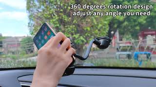 Universal Car Phone Mount for Car Dashboard Windshield Long Arm Strong Suction Phone Car Holder