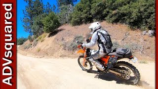 Beta vs KTM - Blasting Down a Fire Road