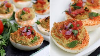 Fiesta Avocado Deviled Eggs 🥑