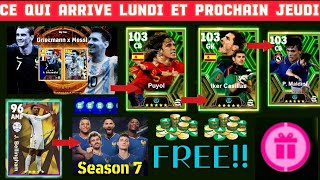 efootball pes Ce qui arrive lundi et jeudi prochain Dans eFootball 2024 Mobile ! Épic gratuites