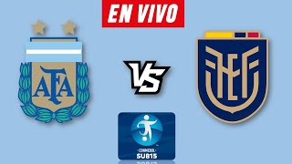 ARGENTINA VS ECUADOR EN VIVO 🔴 CONMEBOL SUB 15 2024 ▶️ HORARIO Y DONDE VER EN VIVO