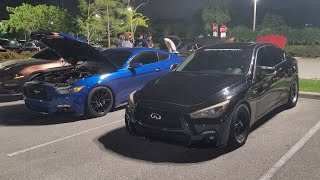 2017 Infiniti Q50 Pure Stage 2 Turbos E85 vs 2017 Ford Mustang GT 2.3 Roush Supercharger E85