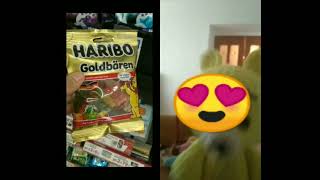 Салатовый Мишка любит HARIBO!😊