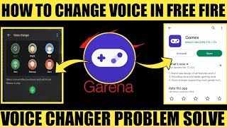 how to change voice in free Fire 2023