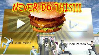 NEVER EAT YOUR CUSTOMERS BURGER - PROP REVIEW| Sakura School Simulator