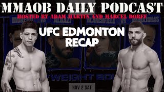 UFC Edmonton: Moreno vs. Albazi Recap MMAOB Daily Podcast For November 3rd