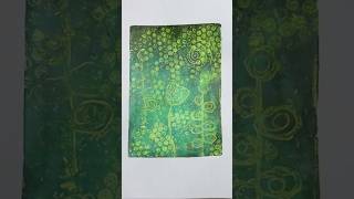 Gelli print with stamps + bubble wrap. Love this color combo! #shorts #mixedmedia