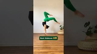 BACK WALKOVER EASY 🔥❤️‍🔥💚 #backwalkover #gymnast #training #flexibility