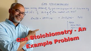 Gas Stoichiometry - An Example Problem #gaslaws #chemistry