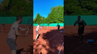 Tennis drills on forehand angle 🎾