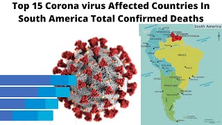 Top 15 Corona Virus Affected Countries In South America Total Deaths | Racing Bar Chart