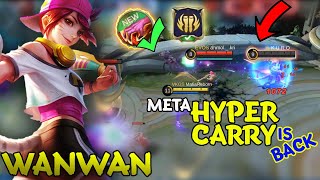 New Meta Wanwan Hyper Carry - Gameplay Top Global Wanwan - Mobile legends