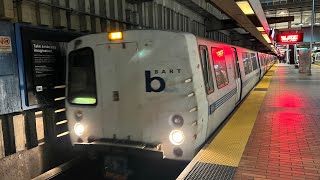 Bay Area Rapid Transit 1987-1990 Alstom C1 car 385 on the Green line