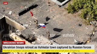 Ukrainian troops retreat as Vuhledar town captured by Russian forces