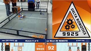 Delta Robotics Ultimate Goal Meet 5 (Unedited Stream)