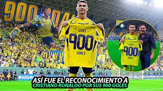 Así FUE el RECONOCIMIENTO del AL NASSR a CRISTIANO RONALDO por SUS 900 GOLES en su CARRERA