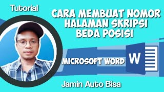 Cara Membuat Nomor Halaman Skripsi Beda Posisi