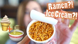 Ramen Ice Cream?! Baby Star Ramen on Ice