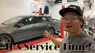 Giving The Golf R Some Love and Attention | MK7.5 Golf R A Service Oil and Filter Change | Vlog