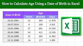 Calculating Age in Excel: A Step-by-Step Guide