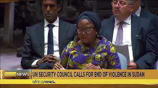 UN Security Council calls for an end of violence in Sudan