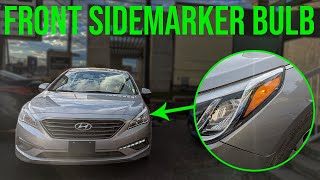 How to Replace Front Parking Light Bulb - Hyundai Sonata (2015-2017)