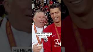 Ronaldo Talking About Sir Alexferguson #MUFC #football #soccer #cristianoronaldo #siralexferguson