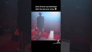 Juice WRLD Throws up backstage after his last ever show😢