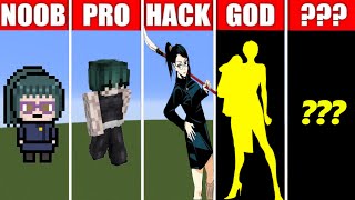 Pixel Art (NOOB vs PRO vs HACKER vs GOD) Maki Zenin in Minecraft