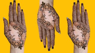 mehndi design simple front hand || best and easy mehndi designs for front hand || hennabysid