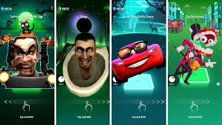 🏎️ G Man vs skibidi toilet coffin dance vs Lightning mcQueen vs Digital Circus🎯in Tiles Hop EDM rush