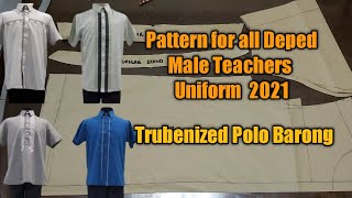 Pattern Making for All Deped Male Teachers Uniform 2021